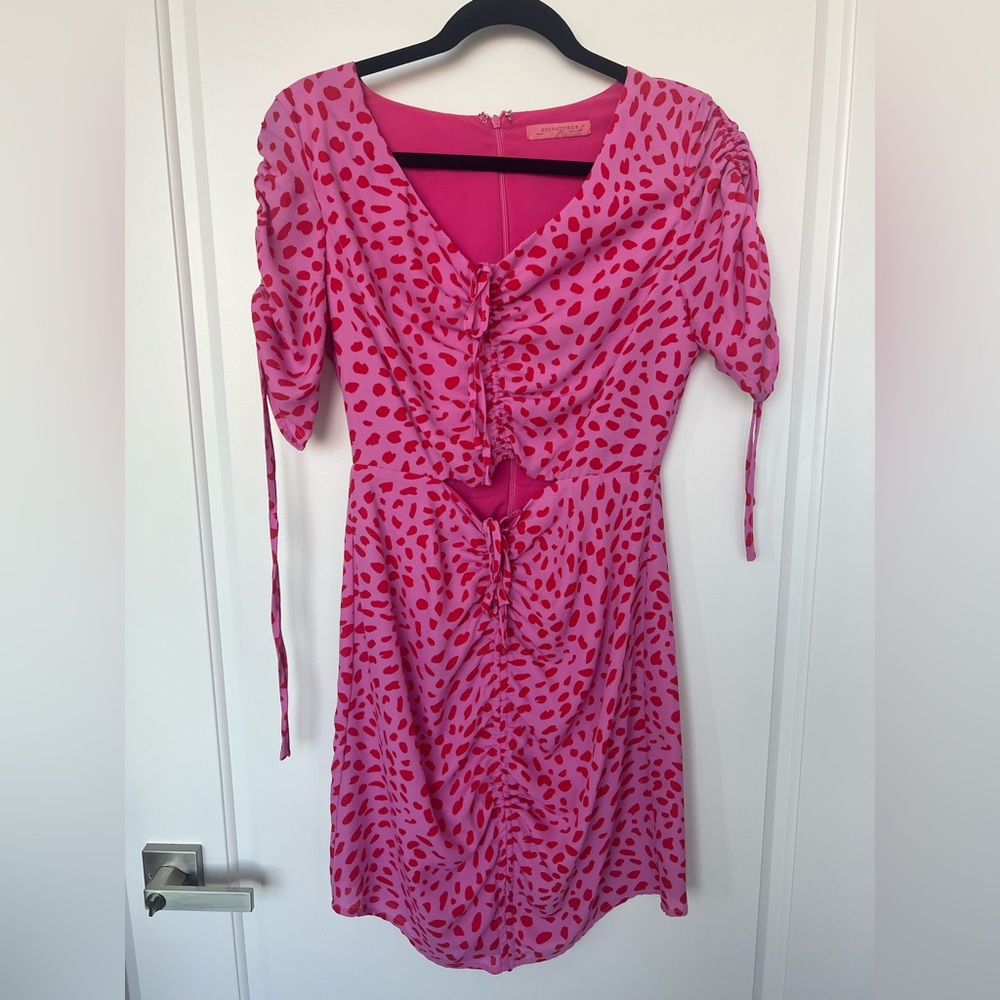 Signature8 Pink Leopard Print Dress